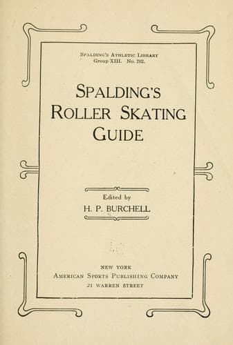 Spalding's roller skating guide
