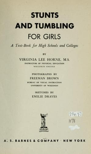 Stunts and tumbling for girls
