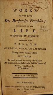 The works of the late Dr. Benjamin Franklin