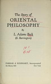 The Story of Oriental Philosophy