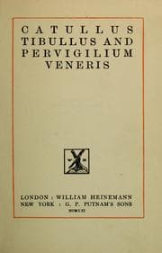 Catullus, Tibullus and Pervigilium Veneris