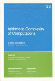 Arithmetic complexity of computations