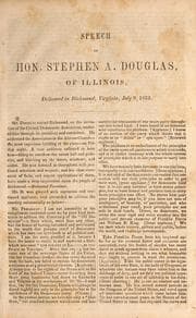 Speech of Hon. Stephen A. Douglas of Illinois
