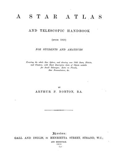 A star atlas and telescopic handbook