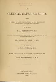 A clinical materia medica