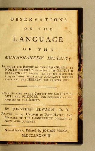 Observations on the language of the Muhhekaneew Indians