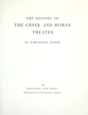 The history of the Greek and Roman theater