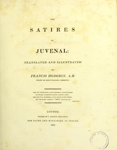 The satires of Juvenal