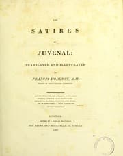 The satires of Juvenal