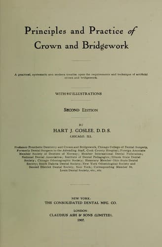 Principles and practice of crown and bridgework