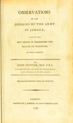 Observations on the diseases of the army in Jamaica