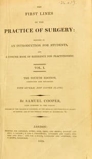 The first lines of the practice of surgery