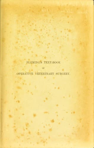 Fleming's text-book of operative veterinary surgery