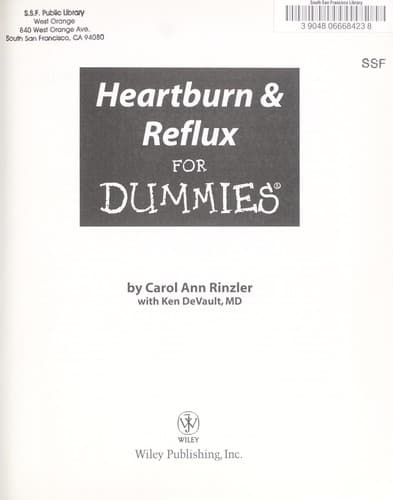 Heartburn & reflux for dummies