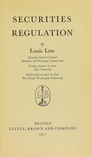 Securities regulation