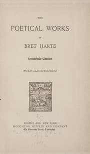 The poetical works of Bret Harte