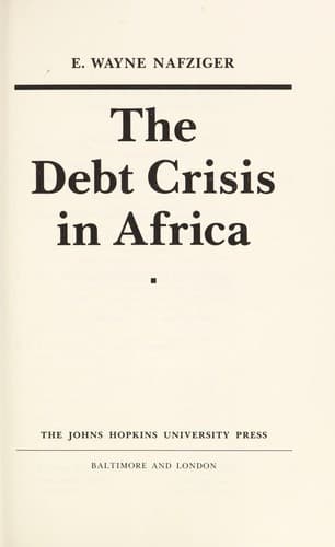The debt crisis in Africa