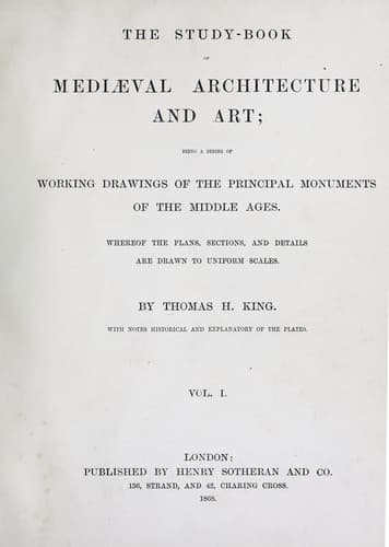 The study-book of mediæval architecture and art