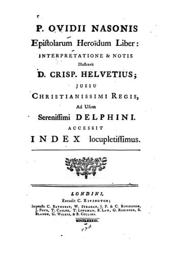 Ovid with an English translation: Heroides and Amores