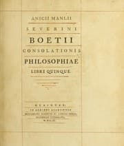 De consolatione philosophiae