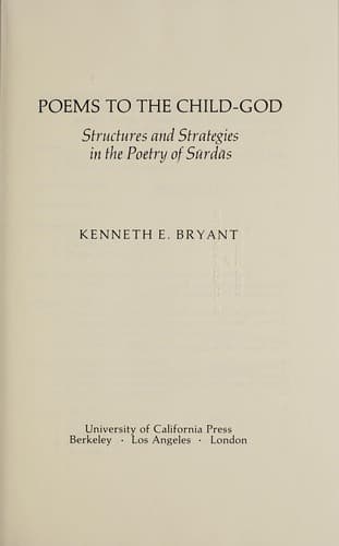 Poems to the Child-God