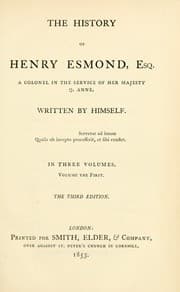 History of Henry Esmond, Esq
