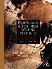 Professional and technical writing strategies