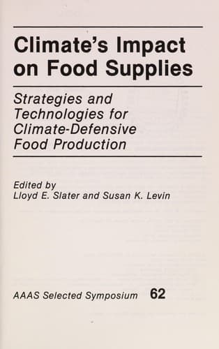 Climate's impact on food supplies