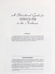 A silvicultural guide for spruce-fir in the northeast