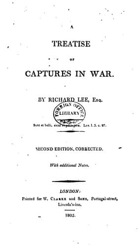 A treatise of captures in war