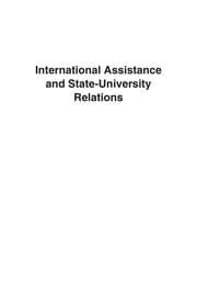 International assistance and state-university relations