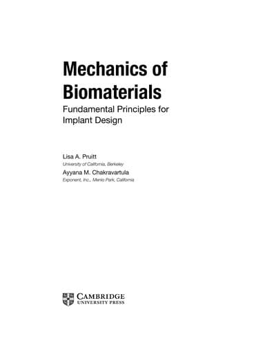 Mechanics of biomaterials
