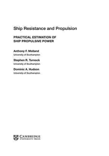 Ship resistance and propulsion