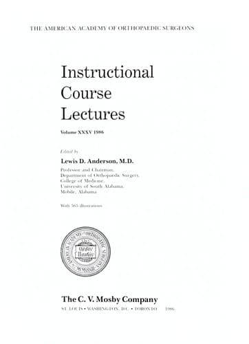 Instructional Course Lectures