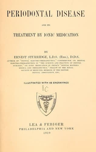 Periodontal disease and its treatment by ionic medication
