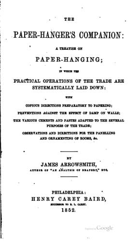 The paper-hanger's companion