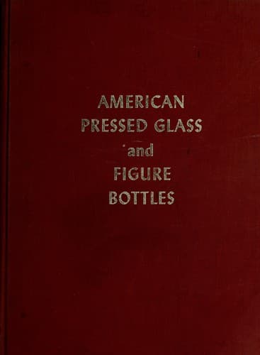 American pressed glass and figure bottles