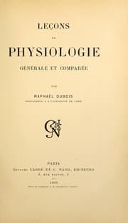 Leçons de physiologie, générale et comparée