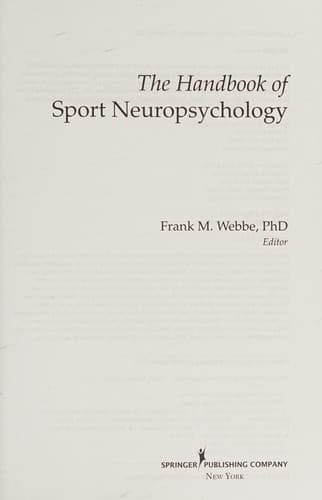 The handbook of sport neuropsychology