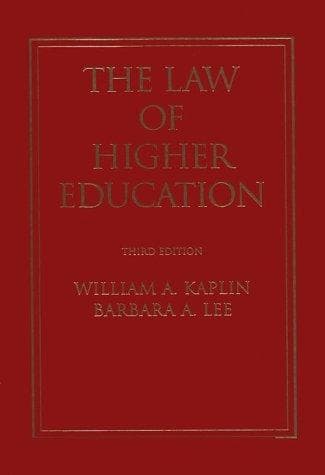 The law of higher education