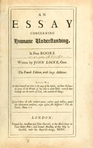Essay concerning human understanding