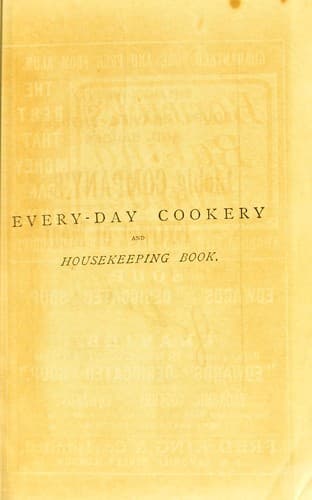 Mrs Beeton's every day cookery and housekeeping book