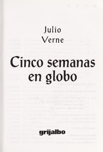 Cinq semaines en ballon