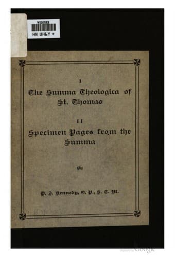 Summa Theologica