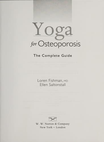 Yoga for osteoporosis