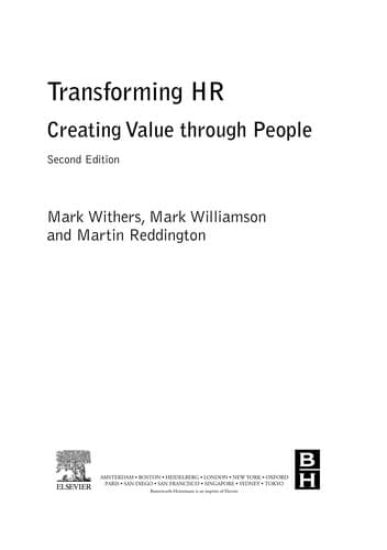 Transforming HR